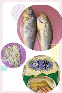 Make Snow pickles and yellow fish step 0