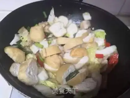 Make Tofu fried cabbage step 6