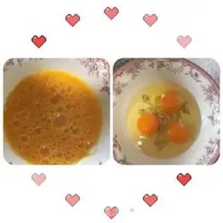 Make Yellow eggs step 1