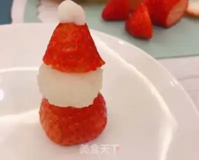 Make How to make Strawberry Snowman step 6