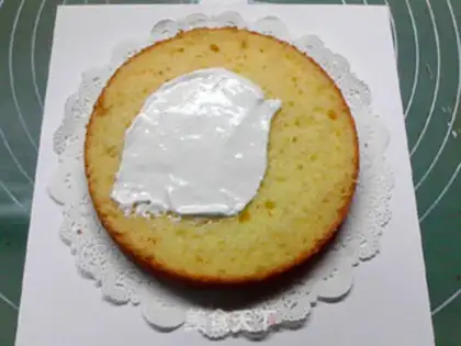 Make Christmas tree cake step 4