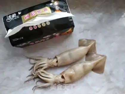 Make Squid rice step 0