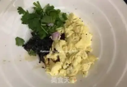 Make ♪ Purple egg noodle soup ♪ step 5