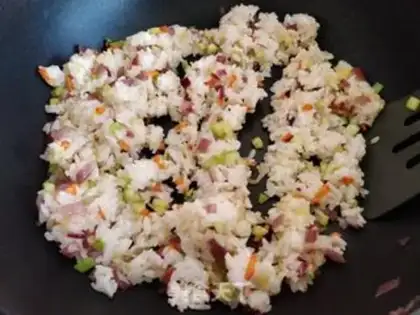 Make Squid rice step 4