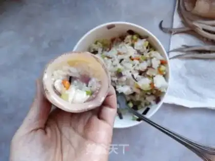 Make Squid rice step 6