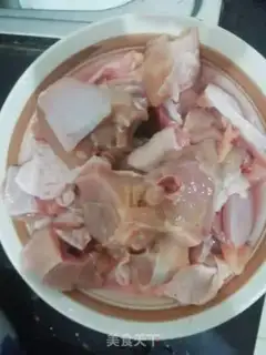 Make Piggy belly chicken step 1