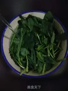 Make Spinach makes melon powder step 2