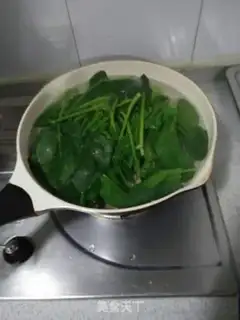Make Spinach makes melon powder step 3