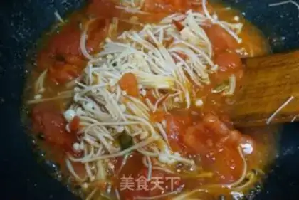 Make Cheese juice, golden mushrooms step 4