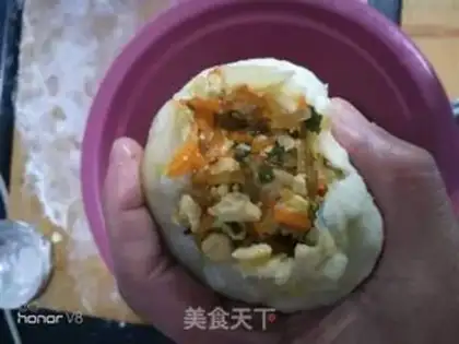 Make Carrot tofu buns step 14