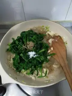 Make Spinach makes melon powder step 9