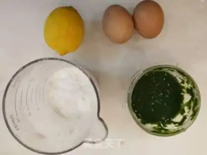 Make Spinach juice protein soybeans step 0