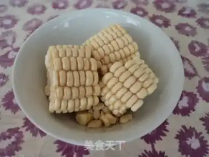 Make The radish corntail soup step 1
