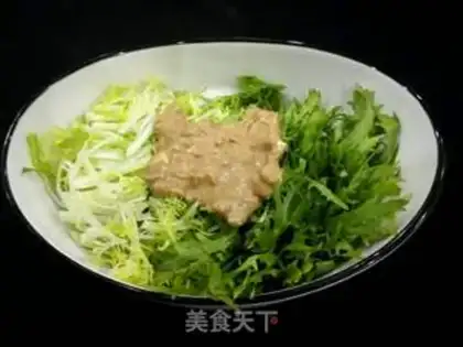 Make Sesame sauce for the chrysanthemum step 5