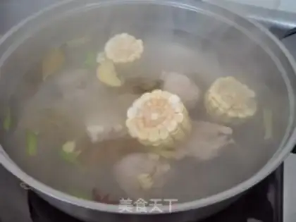 Make The radish corntail soup step 5