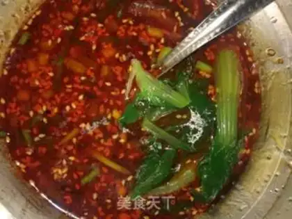 Make Red oil soup step 3