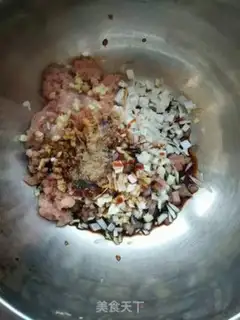 Make Roach pork dumplings step 2