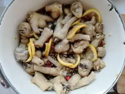 Make Lemon sour chicken claws step 11