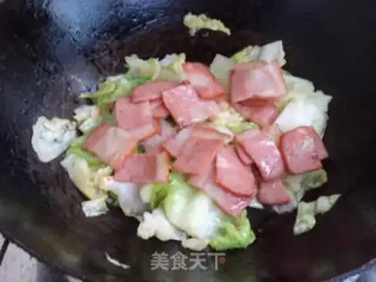 Make Bacon and cabbage step 7