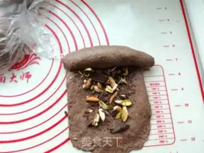 Make All-wheat cocoa-fruit bread step 11