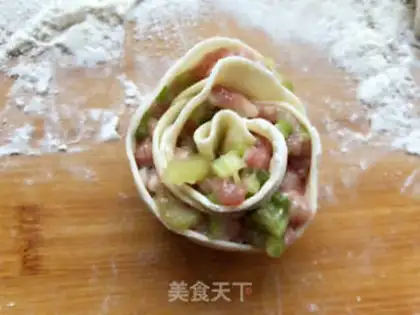 Make Roses holding eggs and dumplings step 25