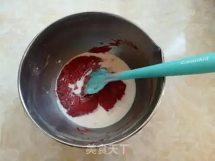 Make Red cranberry marfin cake step 6