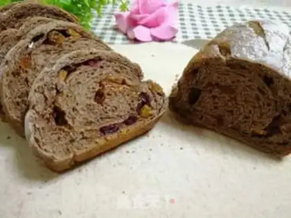 Make All-wheat cocoa-fruit bread step 16