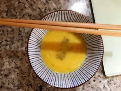 Make Roses holding eggs and dumplings step 30
