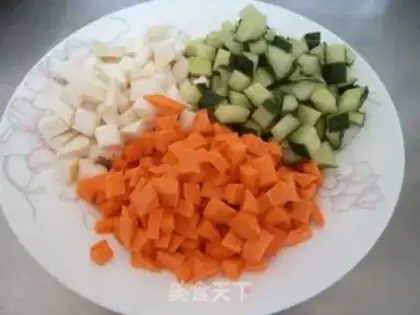 Make Bacon fried rice step 2