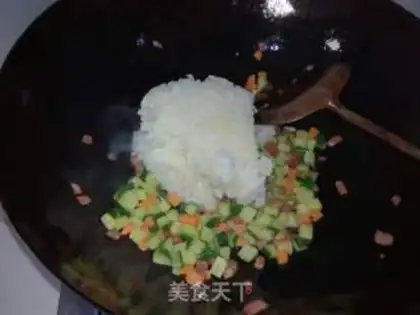 Make Bacon rice step 7