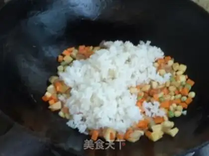 Make Bacon fried rice step 7