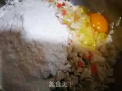 Make Shrimp tofu vegetable pancakes step 10