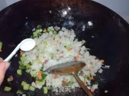Make Bacon rice step 9