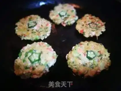 Make Shrimp tofu vegetable pancakes step 14