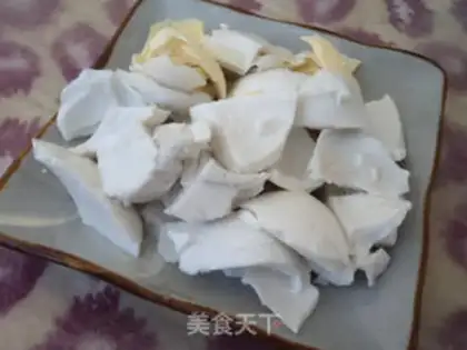 Make Goose eggs, potato rice congee step 5