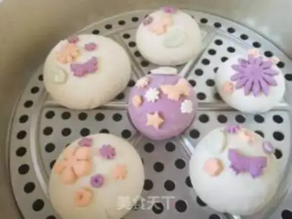 Make Flower buns step 6