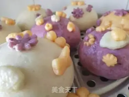 Make Flower buns step 7