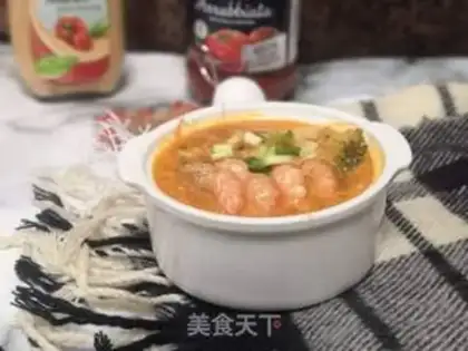 Make Golden Tomato shrimp soup step 6