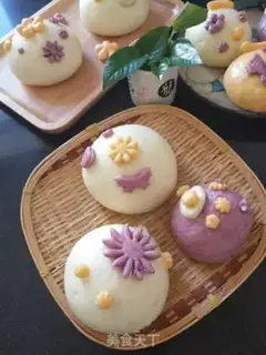 Make Flower buns step 10