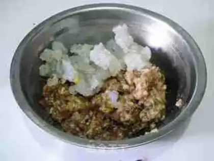 Make Pork shrimp corn dumplings step 5