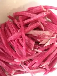 Make The radish step 1