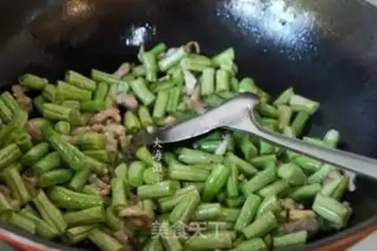 Make Bean horned meat step 5