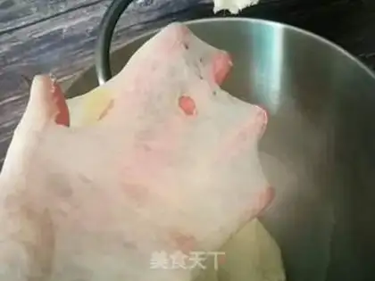 Make Light cream protein toast step 2