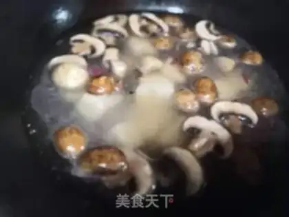 Make Mushroom tofu shrimp soup step 2