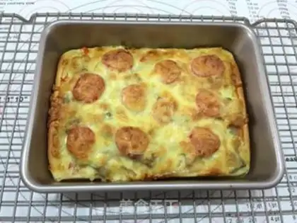 Make Sweet chicken pizza step 17