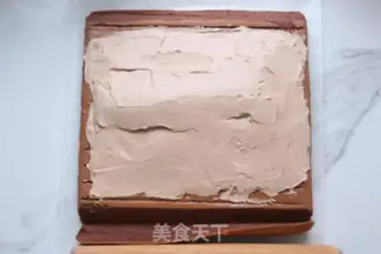 Make Christmas stake cake roll step 26