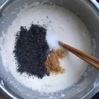 Make Black sesame salt cake step 1