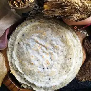 Make Black sesame salt cake step 8