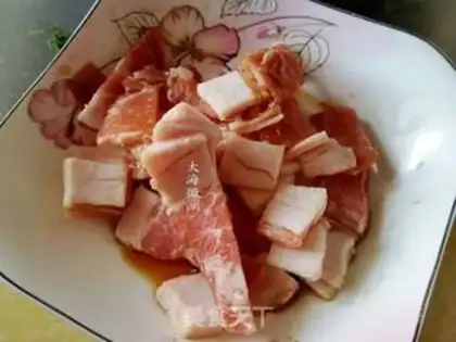 Make Onions, black-mucked meat step 2