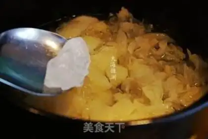 Make Ice cream, silver Sydney soup step 5